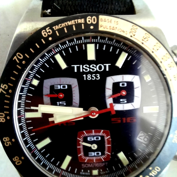 Tissot PRS516 Chronographic Quartz Men's Swiss Watch Analog Men Jewelry - Picture 2 of 9